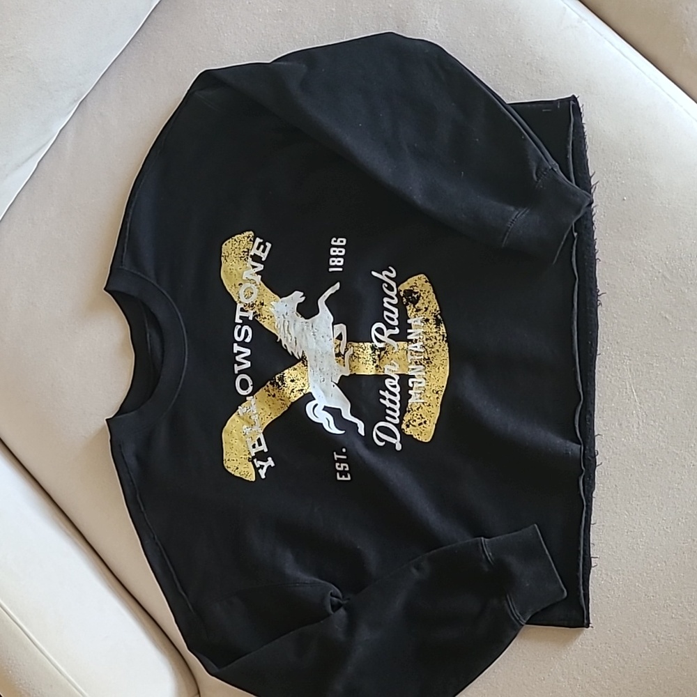 Yellowstone Dutton Ranch Cropped Sweatshirt - Picture 5 of 6